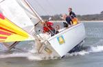 ID 4727 COWES WEEK 1996 - Racing off Lepe Beach, Solent western approaches, Hampshire, UK.